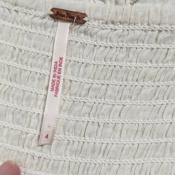 Free People white lace embroidered Dress - Picture 8 of 11